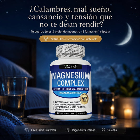 Magnesium Complex 90 Cápsulas - Descansa profundo y recupérate mejor sin tensión